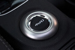 Накладка на кнопку переключения полного привода стальная OEM-Tuning Mitsubishi Outlander III 2013-2019 ― Auto-Clover