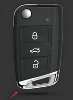 Накладка на корпус ключа хромированная OEM-Tuning Volkswagen Tiguan II 2016-2019