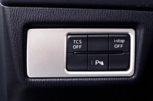 Накладка на панель кнопок парктроника пластиковая OEM-Tuning Mazda CX-5 2017-2019 ― Auto-Clover