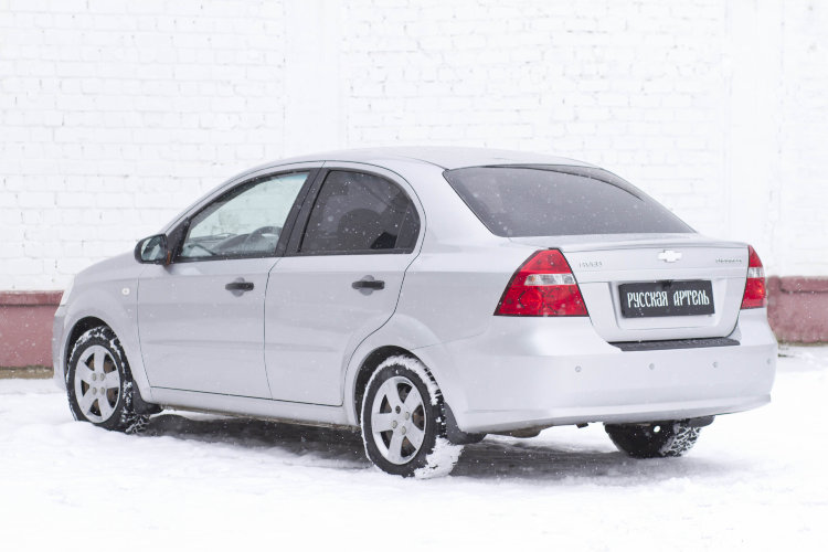 Накладка на площадку заднего бампера пластиковая Русская Артель Chevrolet Aveo 2006-2011 no.759