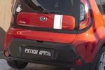 Накладка на площадку заднего бампера пластиковая Русская Артель KIA Soul 2013-2019