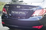 Накладка на площадку заднего бампера пластиковая Русская Артель Hyundai Solaris 2011-2017