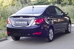 Накладка на площадку заднего бампера пластиковая Русская Артель Hyundai Solaris 2011-2017