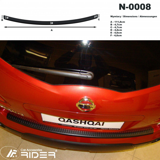 Накладка на площадку заднего бампера Rider Производители Rider no.16096