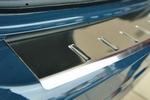 Накладка на площадку заднего бампера с загибом хромированная Alu-Frost Chevrolet Aveo 2011-2019