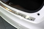 Накладка на площадку заднего бампера с загибом профилированная Alu-Frost Honda Civic IX 2012-2019