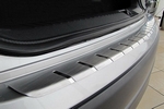Накладка на площадку заднего бампера с загибом профилированная Alu-Frost Volvo XC90 2015-2019