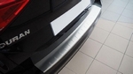 Накладка на площадку заднего бампера с загибом рифленая Alu-Frost Ford Mondeo IV 2007-2014