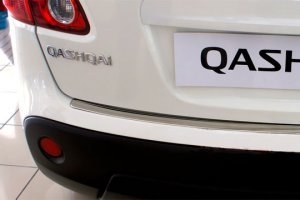 Накладка на площадку заднего бампера стальная Omsa Line Nissan Qashqai 2007-2013 ― Auto-Clover