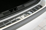 Накладка на площадку заднего бампера зеркальная Alu-Frost Nissan Juke 2011-2019