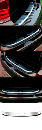 Накладка на порог багажника стальная OEM-Tuning BMW X1 (E84) 2009-2015