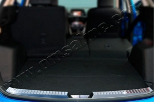 Накладка на порог багажника стальная Omsa Line Mazda CX-5 2012-2017 ― Auto-Clover