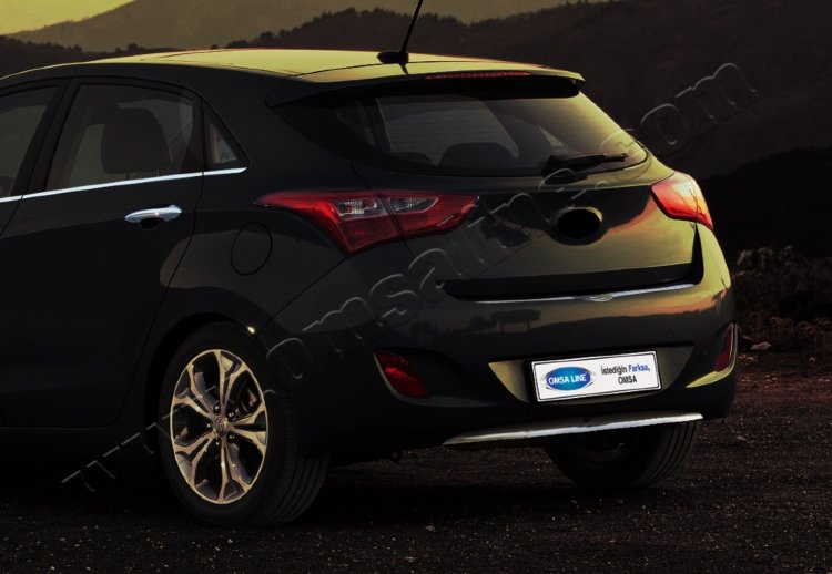Накладка на порог багажника стальная Omsa Line Hyundai i30 2012-2017 no.16197