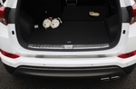Накладка на порог багажника стальная (вариант 2) OEM-Tuning Hyundai Tucson 2015-2019