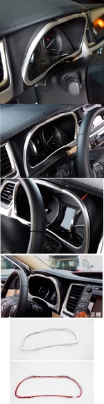 Накладка на приборную панель хромированная OEM-Tuning Toyota Highlander 2014-2019