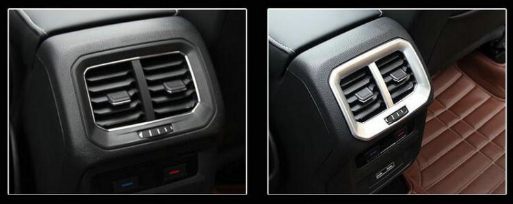 Накладка на воздуховод заднего ряда стальная OEM-Tuning Volkswagen Tiguan II 2016-2019 no.5569