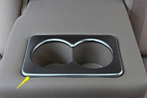 Накладка на задние подстаканники пластиковая OEM-Tuning Nissan X-Trail 2014-2019 ― Auto-Clover