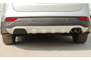 Накладка на задний бампер Noble Style Hyundai Santa Fe 2012-2018 ― Auto-Clover