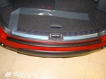 Накладка на задний бампер пластиковая Rider Nissan Qashqai 2007-2013