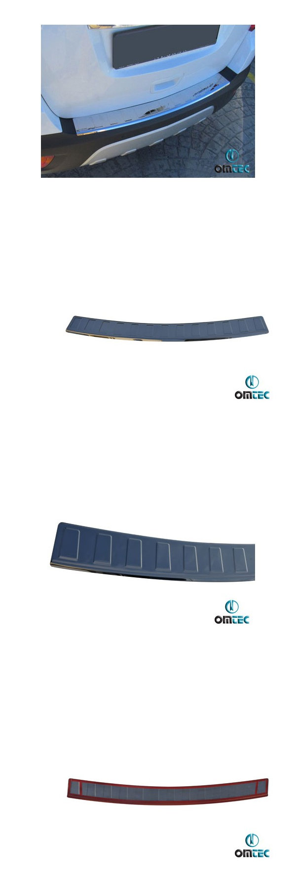 Накладка на задний бампер полированная Omsa Line Opel Mokka 2012-2019 no.13636