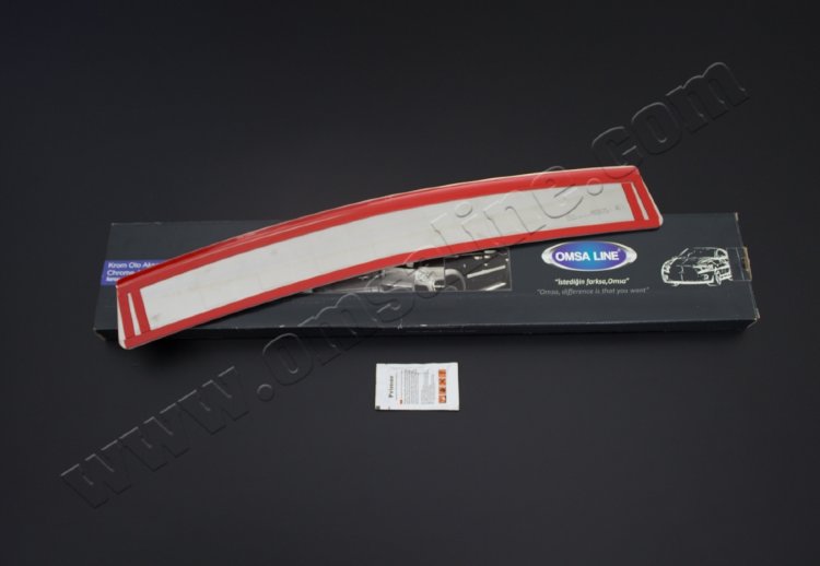 Накладка на задний бампер полированная Omsa Line Opel Astra J 2009-2015 no.13639