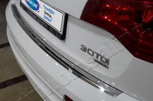 Накладка на задний бампер полированная Omsa Line Audi Q7 2005-2015 ― Auto-Clover