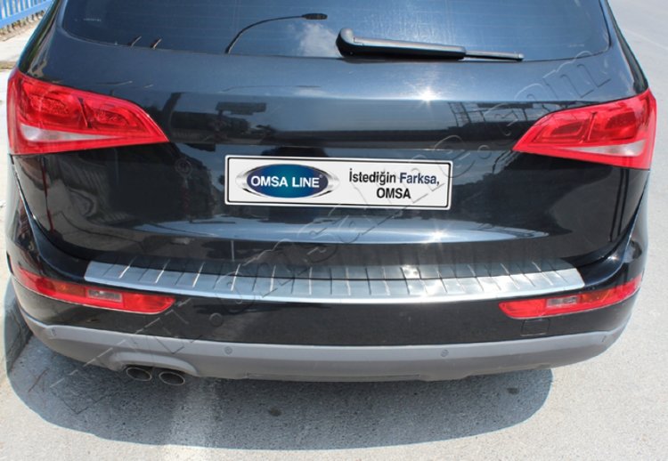 Накладка на задний бампер полированная Omsa Line Audi Q5 2008-2017 no.5522