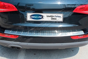 Накладка на задний бампер полированная Omsa Line Audi Q5 2008-2017 ― Auto-Clover