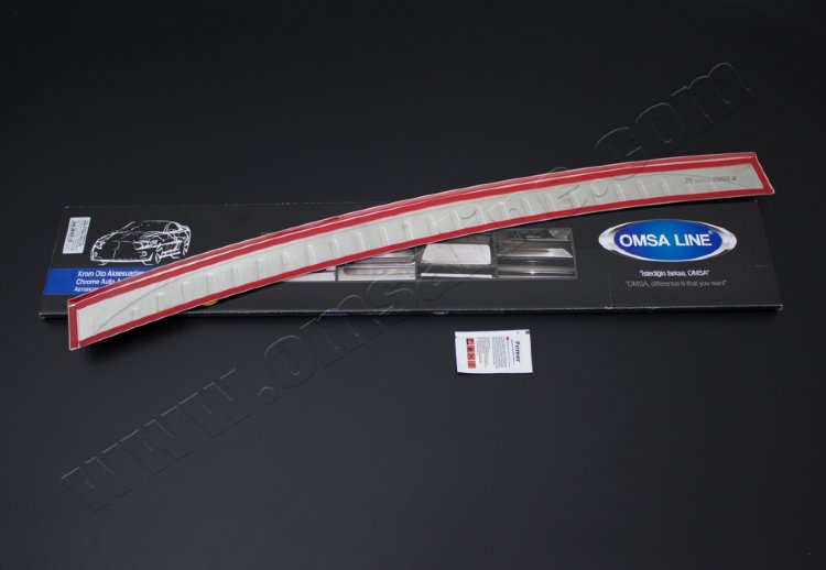 Накладка на задний бампер полированная Omsa Line Nissan X-Trail 2014-2019 no.7542