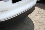 Накладка на задний бампер профилированная с загибом Alu-Frost Ford Focus III 2011-2019