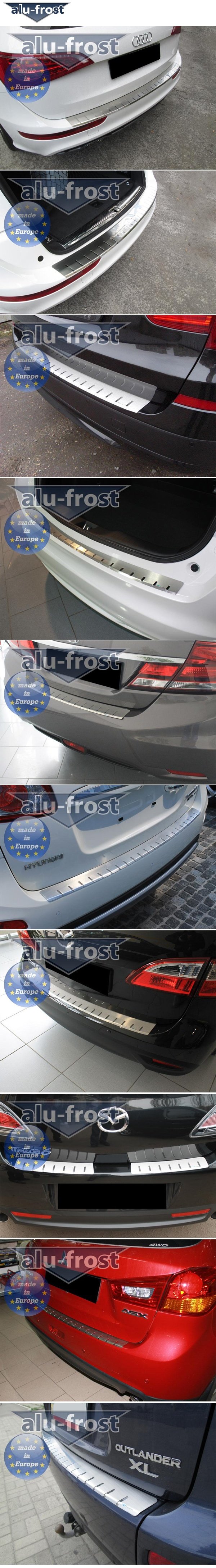 Накладка на задний бампер профилированная с загибом Alu-Frost KIA Sorento 2013-2017 no.16524