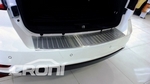 Накладка на задний бампер &quot;пианино&quot; матовая стальная Croni Volkswagen Touran II 2010-2015