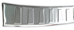 Накладка на задний бампер &quot;трапеция&quot; матовая стальная Croni Skoda Octavia III 2013-2019