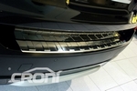 Накладка на задний бампер "трапеция" зеркальная стальная Croni Volkswagen Passat B8​ 2015-2019