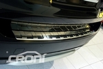 Накладка на задний бампер &quot;трапеция&quot; зеркальная стальная Croni Volkswagen Passat B8​ 2015-2019