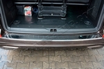 Накладка на задний бампер с загибом стальная Omsa Line Volkswagen Transporter T6 2015-2019
