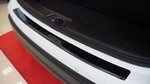 Накладка на задний бампер штампованная черная с загибом Alu-Frost Volkswagen Tiguan II 2016-2019