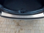 Накладка на задний бампер стальная OEM-Tuning Toyota RAV4 2013-2019