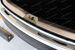 Накладка на задний бампер стальная OEM-Tuning Nissan Qashqai 2007-2013 ― Auto-Clover