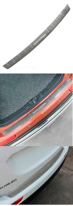 Накладка на задний бампер стальная OEM-Tuning Mitsubishi Outlander III 2013-2019
