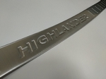 Накладка на задний бампер стальная OEM-Tuning Toyota Highlander 2014-2019