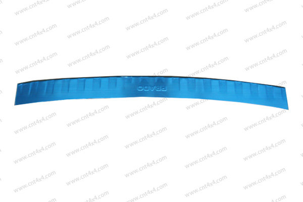 Накладка на задний бампер стальная с загибом OEM-Tuning Toyota Land Cruiser Prado 150 2010-2019 no.6934