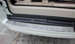 Накладка на задний бампер стальная с загибом OEM-Tuning Toyota Land Cruiser Prado 150 2010-2019