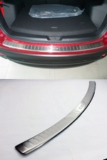 Накладка на задний бампер стальная с загибом OEM-Tuning Mazda CX-5 2012-2017