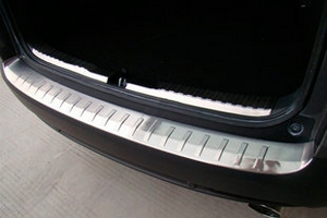 Накладка на задний бампер стальная с загибом OEM-Tuning Honda CR-V IV 2012-2016 ― Auto-Clover