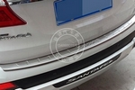 Накладка на задний бампер стальная с загибом OEM-Tuning Hyundai Grand Santa Fe 2013-2019