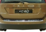 Накладка на задний бампер стальная с загибом (вариант 1) OEM-Tuning Volvo XC60 2008-2017