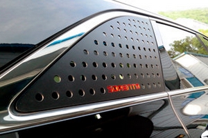 Накладка перфорированная на заднее стекло бокового окна Convoy KIA Sorento Prime 2015-2019 ― Auto-Clover