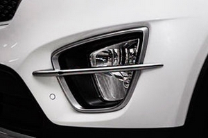 Накладка поперечная на противотуманные фары (вариант 1) Brenthon KIA Sorento Prime 2015-2019 ― Auto-Clover