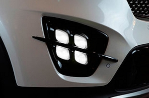 Накладка поперечная на противотуманные фары (вариант 2) Brenthon KIA Sorento Prime 2015-2019 ― Auto-Clover